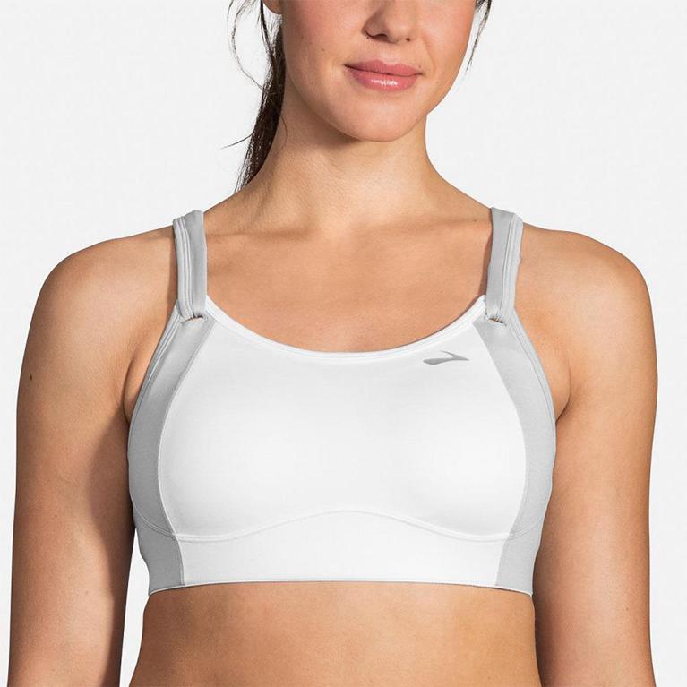 Brooks FIONA SPORTS Running Bra Womens Canada - White (QNY491057)